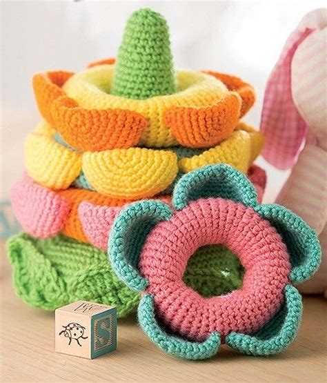 Baby Stacks 6 Easy Toys To Crochet Crochet Flower Patterns Crochet