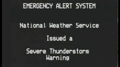 Eas Alert Scenario Severe Thunderstorm Warning Los Angeles Youtube