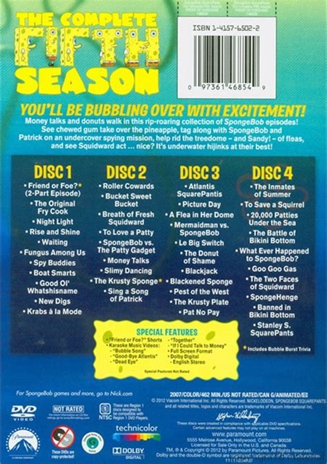 Spongebob Squarepants The Complete Fifth Season Dvd Dvd Empire