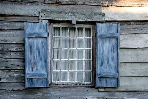 Hd Wallpaper Blue Wooden Window Vintage Wall Background Vintage