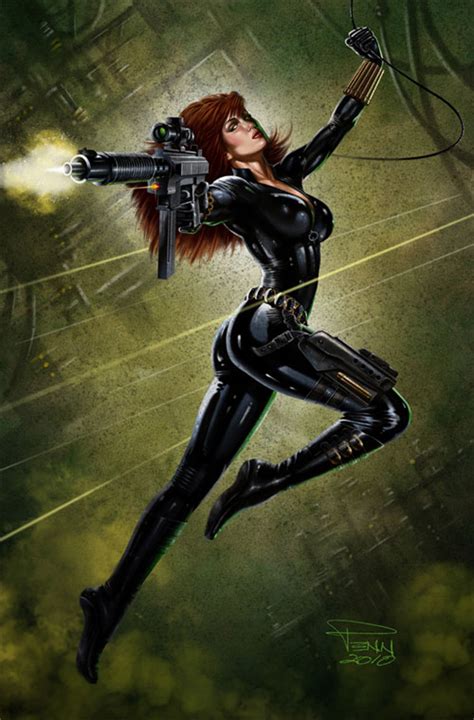 22 Black Widow Illustration Artworks Naldz Graphics