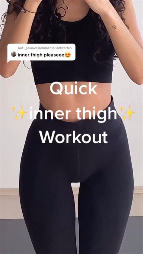 Quick Inner Thigh Workout Pinterest