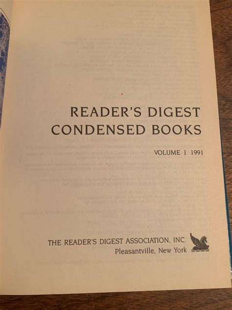 reader s digest condensed books volume 1 1991 etsy