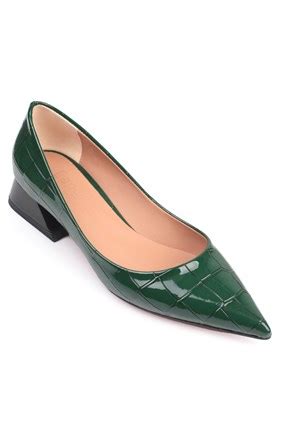 Capone Jessica Low Heel Women Dark Green Shoes Caponeoutfitters Com