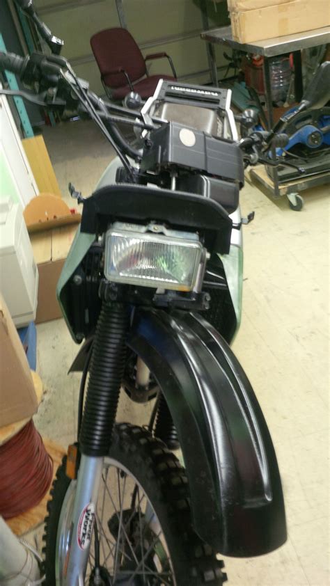 This depends on what front tire you are running. stock kawasaki klr 650 front end headlight removal www ...