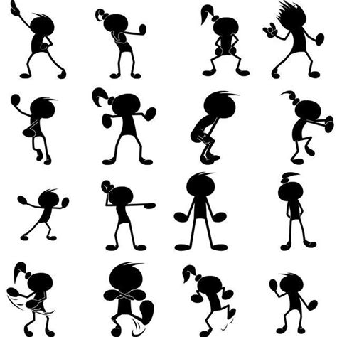 Dancing Stick People In Dance Party Dance Emoji Dance Humor