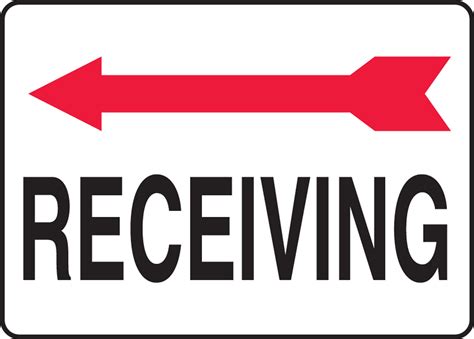 Receiving Sign Arrow Right Provides Direction