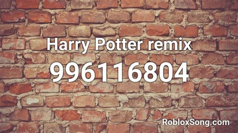 Harry Potter Music Code Robloxs