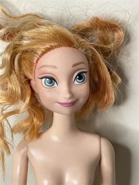 Disney Anna Nude Doll Frozen Princess Elsa Sister Barbie Sized Freckles