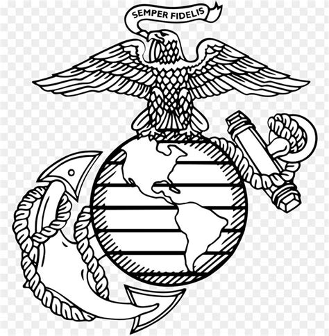 Usmc Emblem At Getdrawings Eagle Globe And Anchor Png Transparent