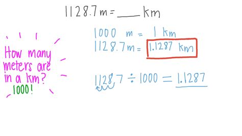 Question Video Converting Lengths From Meters And Kilometers Nagwa
