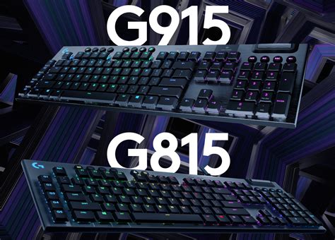 Logitech Announces G915 Lightspeed And G815 Lightsync Rgb Mechanical