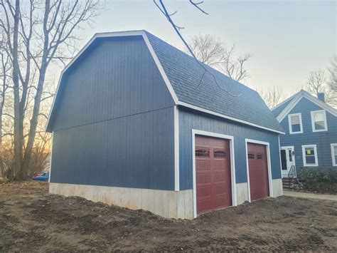 28x32 Legacy 2 Story Maxibarn 2 Car Garage In Bridgewater Ma Sheds