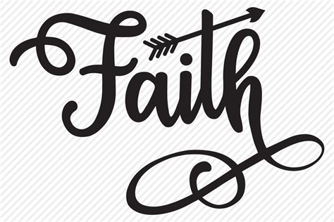 Faith Svg Cut File Christian Shirt Design Tribal Arrow 367089