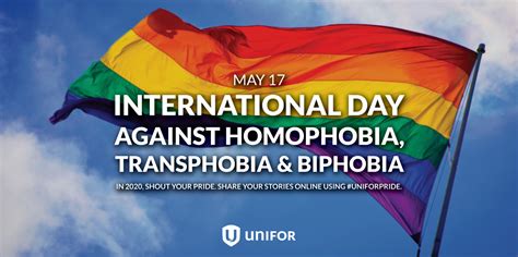 International Day Against Homophobia Transphobia And Biphobia May 17th