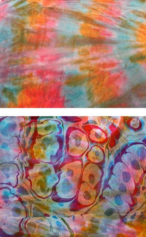 Marbling Over Previously Marbled Fabric Marbleized Paper How To Dye