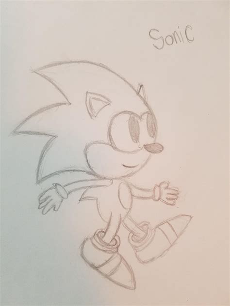 I Drew Sonic For The First Time Since Fourth Grade Im In High School