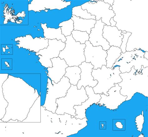 Blank Political Map Of France Class