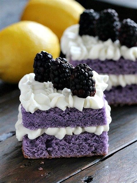 Purple Cake With Lemon Buttercream Video Sweet And Savory Meals
