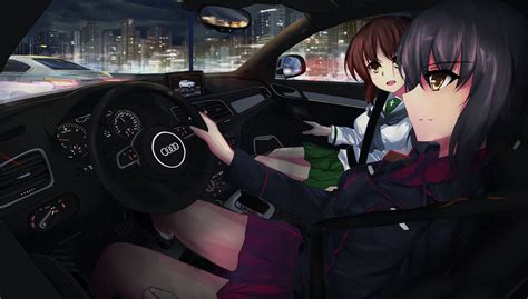 Hd Anime Girl Car 2