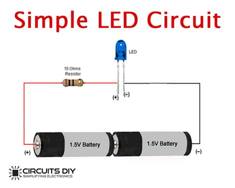 The first element is symbol that indicate electric element in the circuit. Simple Basic LED Circuit - Beginner Electronics Project