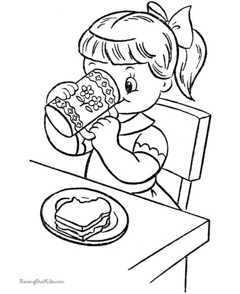 49 best Voeding Kleurplaten images on Pinterest Chefs, Colouring in