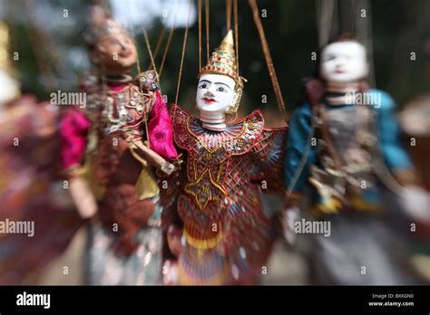 Marrionette Puppets On Display In Bagan Myanmar Burma Stock Photo