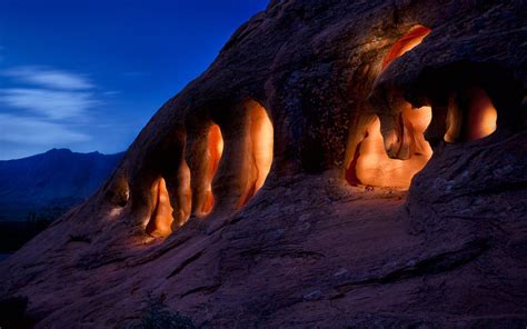Terranatureza Caverna Tribal Caves Papel De Parede Vale Do Fogo