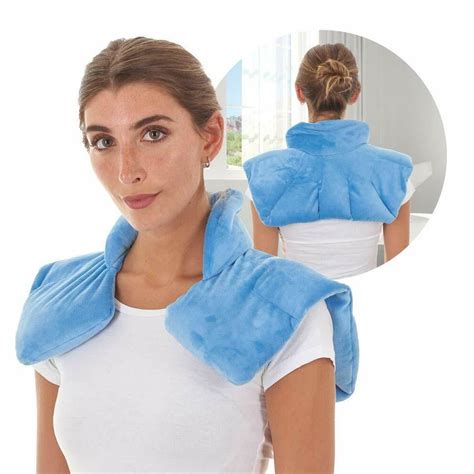 Sivio heating pad microwavable neck and shoulder wrap for relief of pain, sore. Microwavable Heating Pad for Neck and Shoulders