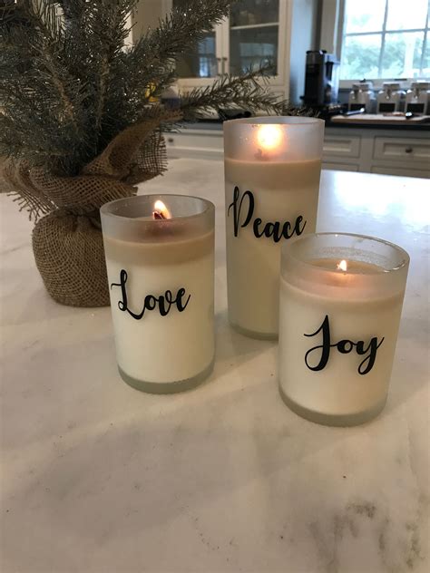Peace Love And Joy Candles Joy Candle Candles Tea Lights