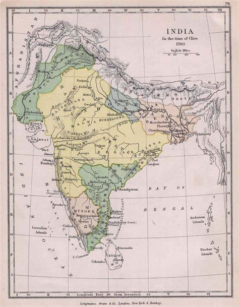 India Historical Map Maps Of India