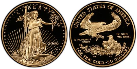 2000 W 50 Gold Eagle Dcam Proof Gold Eagles Pcgs Coinfacts