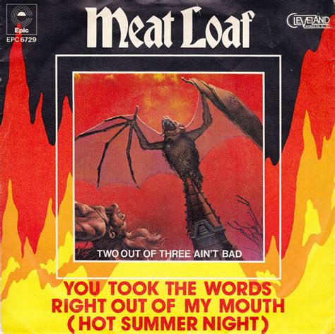 Meat Loaf You Took The Words Right Out Of My Mouth Vinyl Records Lp