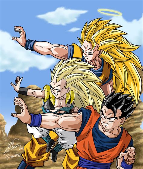 goku gohan y gotenks by dan9997 on deviantart