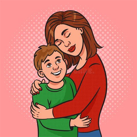 mother hugging her son stock illustrations 410 mother hugging her son stock illustrations