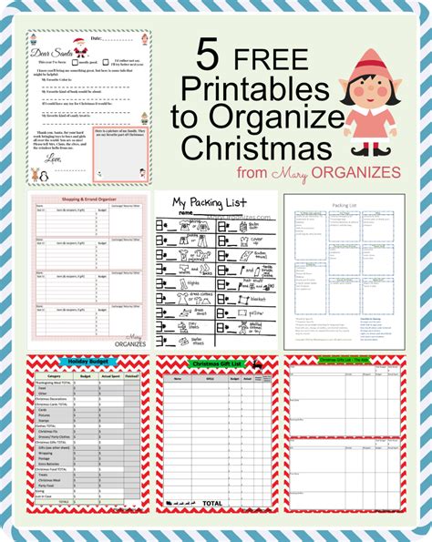 Organized Christmas Printables