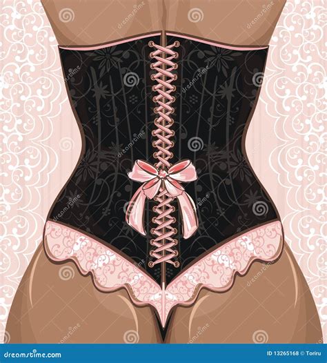 Woman In Corset Stock Vector Illustration Of Shape Sexual 13265168