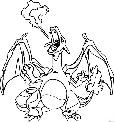 Check spelling or type a new query. Mega Charizard X Coloring Page at GetColorings.com | Free ...