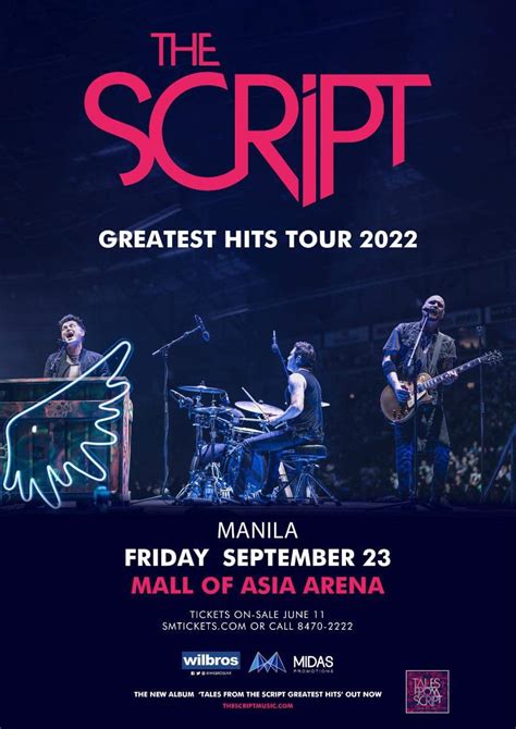 The Greatest Hits Tour The Script Live In Manila 2022 Philippine Concerts