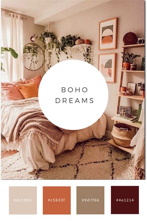 Boho Color Palette Bedroom Inspiration Bedroom Color Schemes