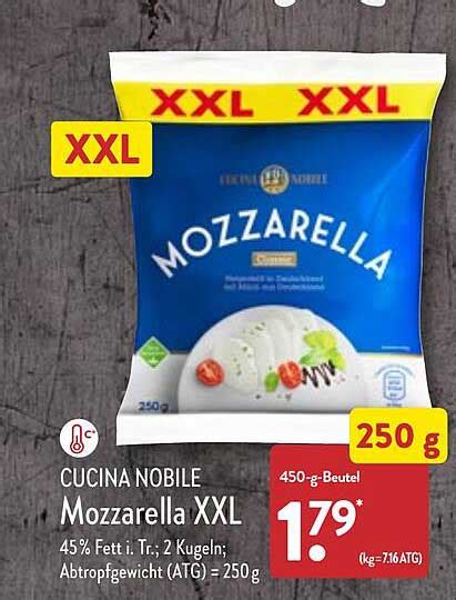 Cucina Nobile Mozzarella Xxl Angebot Bei Aldi Nord