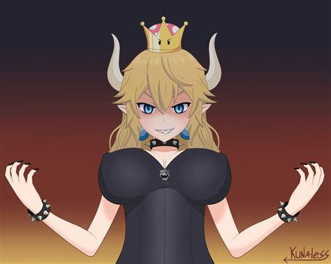Princess Bowsette New Super Mario Bros Deluxe By Kunaless On Deviantart