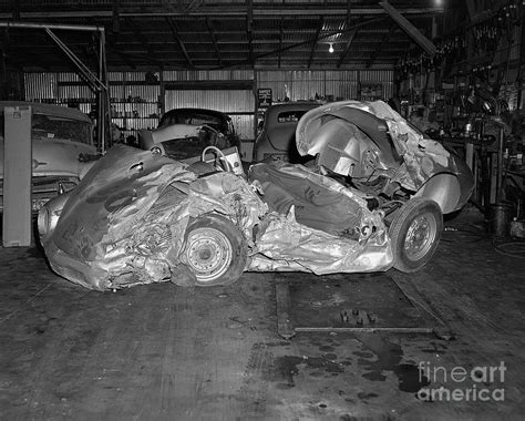 James Deans Wrecked Porsche Photograph By Bettmann Pixels