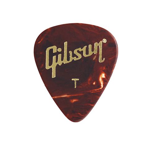 Gibson Tortoise Shell Guitar Picks 12 Pack Thin 711106534770