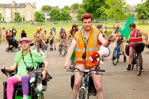 Pictures Show How Cyclists Stripped Off For Cambridge S Naked Bike Ride Cambridgeshire Live