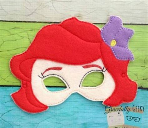Ariel Ariel Face Mask Face Mask Little Mermaid Mermaid Mask Little