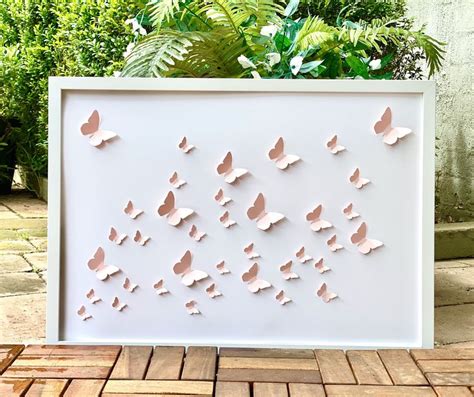3d Collage Of Butterflies Art Nursery And Girls Room Decor Etsy 3d