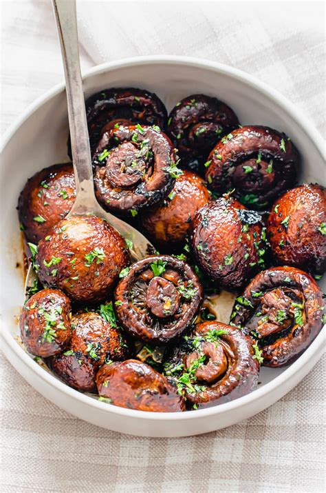 roasted mushrooms with balsamic glaze easy recipe with video