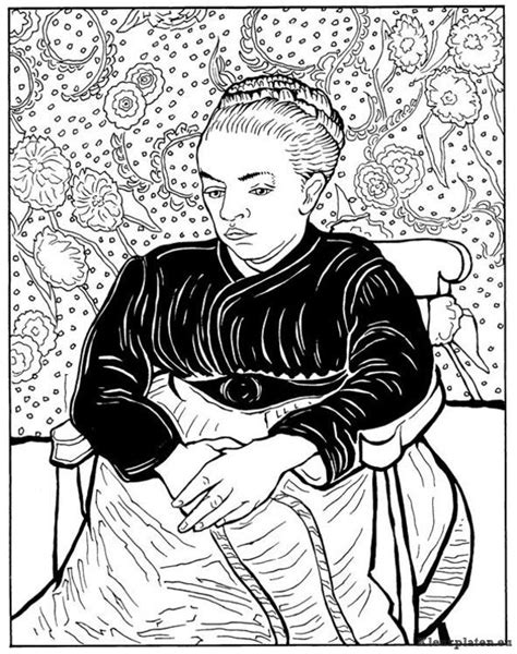 Vincent van gogh kleurplaat 233675 kleurplaat