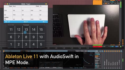 Ableton Live 11 With Audioswift In Mpe Mode Youtube